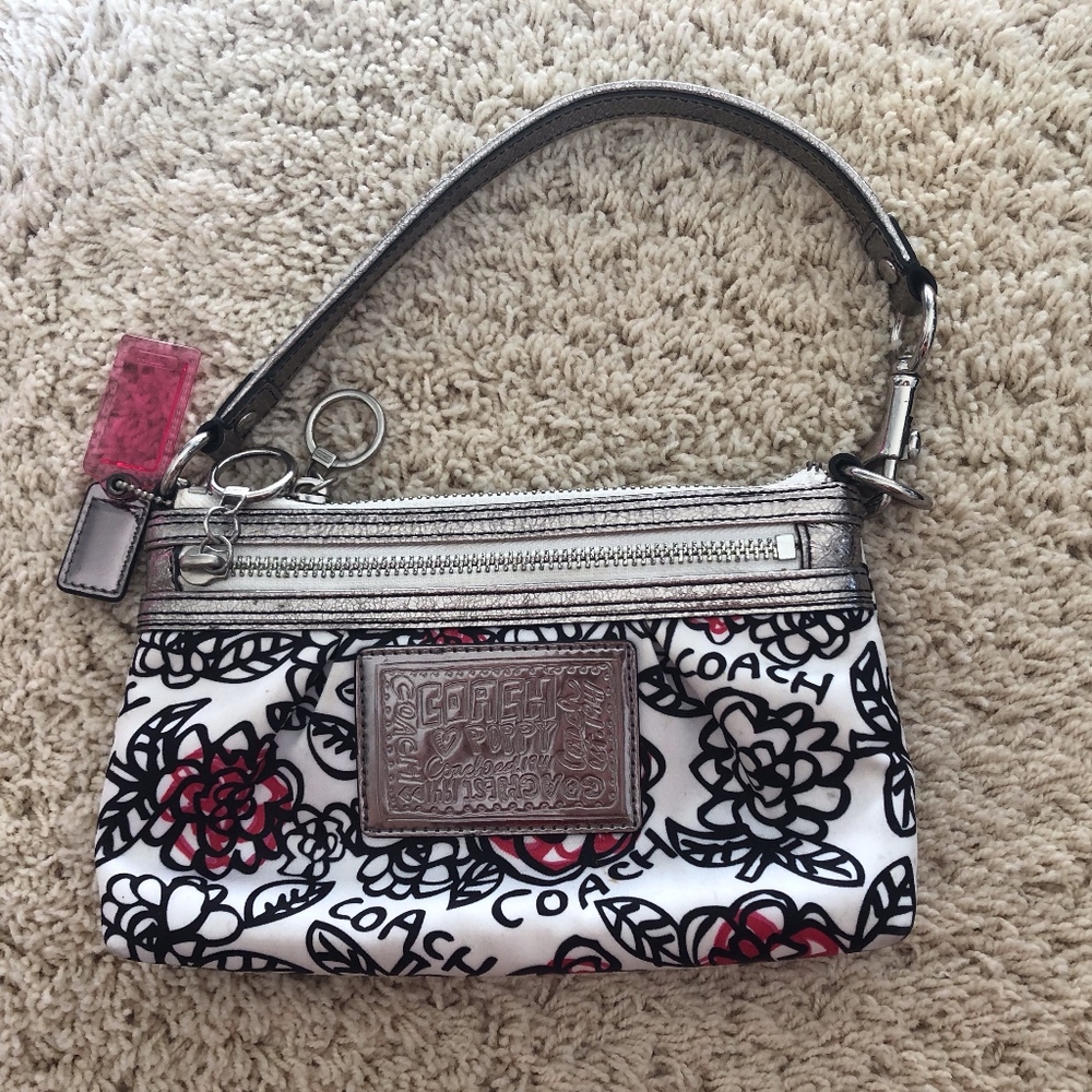 Coach Floral Wristlet